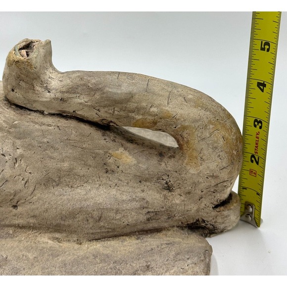 Vtg Gray Elephant Head Realistic Concrete Wall Art Hanging Sculpture LARGE OOAK - Picture 7 of 13